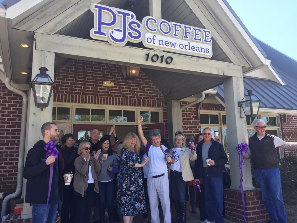 Terri and Charlie Sampey, PJ's Coffee in Georgia