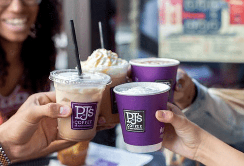 PJs Coffee drinks